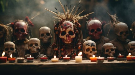 Photo that symbolizes voodoo cult - fictional stock photo