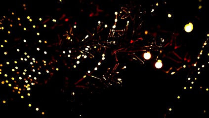(4K) Colorful outside Christmas decorations AI