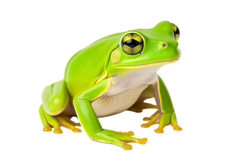 Obraz premium Frog on white background