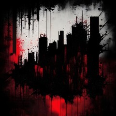 Dark red and black grunge backdrop. Distressed dirty design element for print, brochure, social media, posters. Ideal for create grunge effect