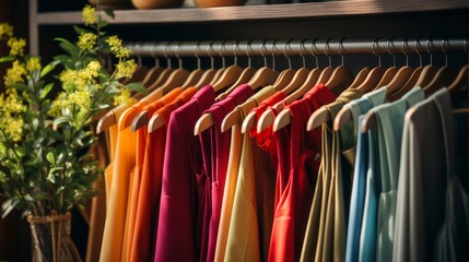 Woman Organizing Closet Represents Self-Care Through Managing Belongings and Making Space