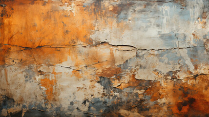 Obraz premium Rusted metal surface weathered aged orange brown HD texture background Highly Detailed