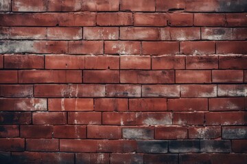 Red Grunge Brick Wall With Abstract And Vintagestyle Pattern