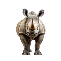 rhinoceros or rhino isolated on transparent or white background