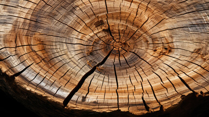 Sliced tree trunk rings natural organic brown HD texture background Highly Detailed