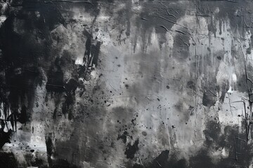 Abstract Black Watercolorpainted Background With Graffiti Art On Textured Paper