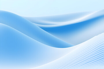 Winter abstract blue wave background