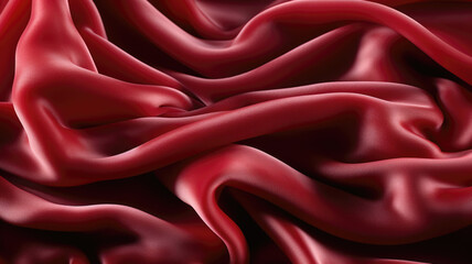Soft fabric luxurious plush deep red velvet HD texture background Highly Detailed