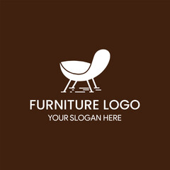 furniture store home interior décor logo design vector