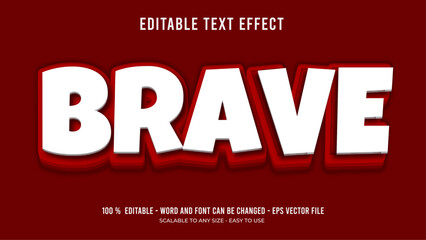 brave editable text effect