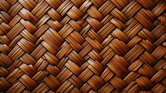 Woven basket rustic natural brown HD texture background Highly Detailed