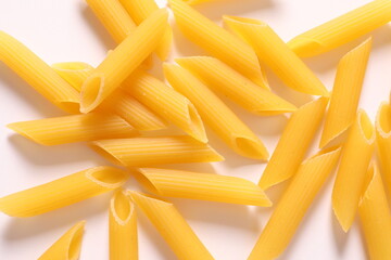 pasta on white background