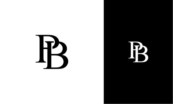 PB Letter Initial Logo Design Template Vector