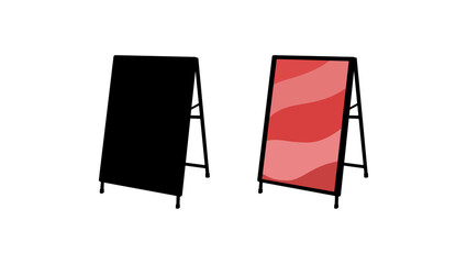 Board  for Outdoor Street Advertising Poster set