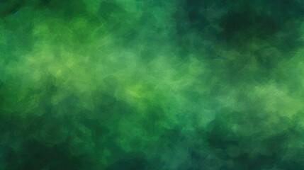 Fototapeta na wymiar Abstract green grunge background with textured oil or acrylic brush strokes