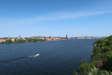 View over the water on Stockholms city hall