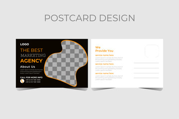 Creative modern corporate business postcard EDDM design template