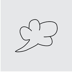 Vector set of hand-drawn cute cartoony expression sign doodle line stroke. movement drawing, curve directional arrows, emoticon effects design elements, cartoon character emotion symbols,