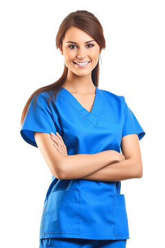 a nurse, profession nurse, stock photography, white background.