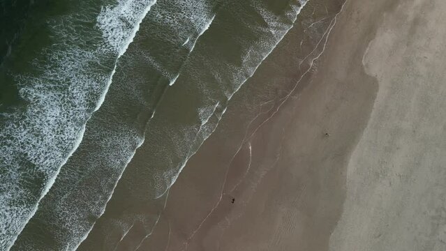 Sea waves and sandy beach. High video quality.