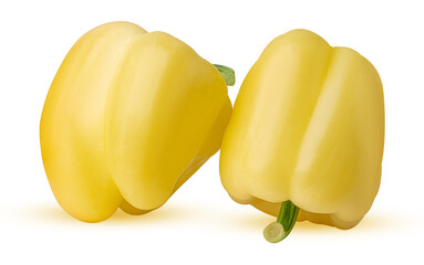 two yellow bell pepper