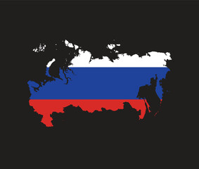 This is very nice Russia flag map vector file.