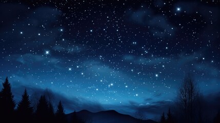 Fototapeta premium A night sky filled with lots of stars