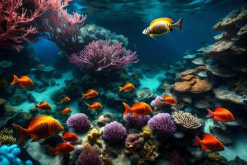 Obraz na płótnie Canvas tropical coral reef