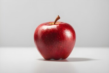 Crimson Elegance Minimalist Apple - Generative AI Edition




