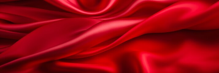 Silky Red Clothes Texture. Abstract Luxury Design for Wallpaper or Elegant Background.