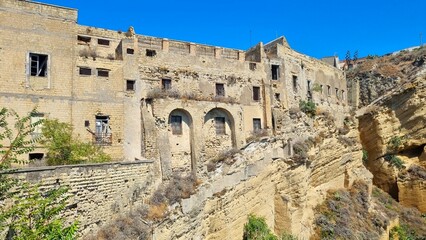 Fototapeta na wymiar Procida - View of the Palazzo d'Avalos fortress