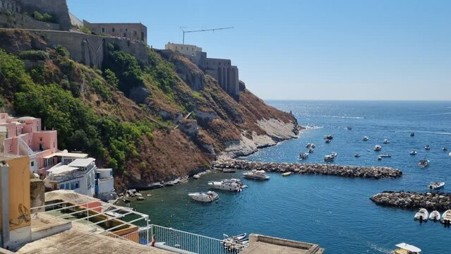 Procida - View of the Santa Margherita Nuova fortress