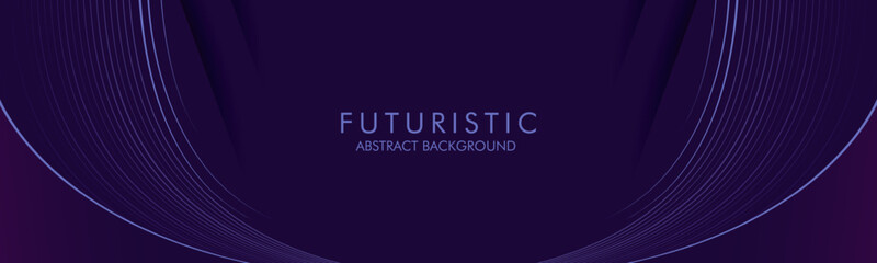 abstract futuristic modern dark purple with curvy lines. Futuristic technology theme design. for poster, cover, banner, brochure, website, flyer