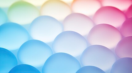 Various glass marbles. Abstract crystalline balls of hydrogel for the background. Beads. Illustration for brochure, cover, poster, presentation or banner.