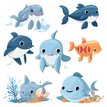 Clipart Bundle Cute Ocean Animal 2