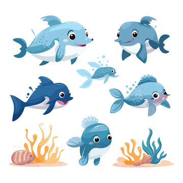 Clipart Bundle Cute Ocean Animal 3