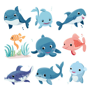 Clipart Bundle Cute Ocean Animal 4
