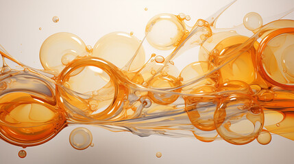 Abstract colorful soft drink bubble, splash effect