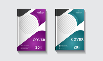 Vector modern simple corporate  book cover design template