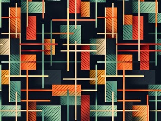 geometric pattern in colors
