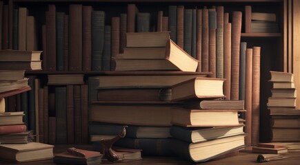 books on the table, books in library, abstract books background, abstract book wallpaper
