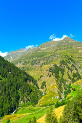Fototapeta na wymiar Passeiertal (Val Passiria) in in Südtirol (Italien)