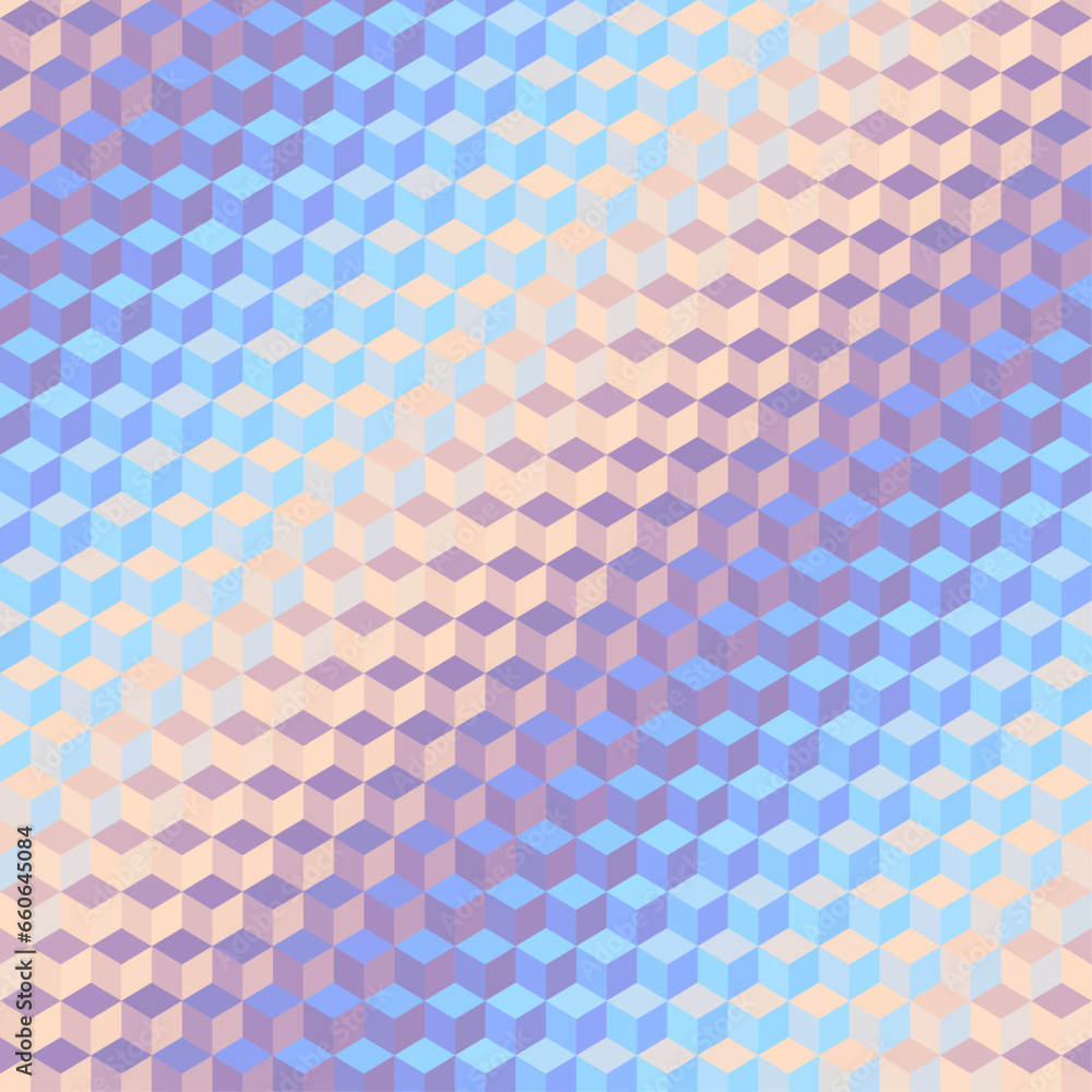 Poster geometric abstract pattern moire overlay style. abstract square texture