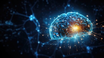 Obraz premium Abstract human brain