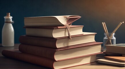 books on the table, books in library, abstract books background, abstract book wallpaper