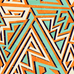 African geometric seamless pattern - 660646880