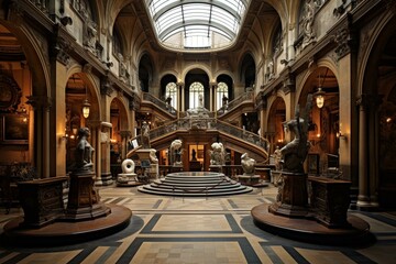A magnificent museum in Paris. Generative AI