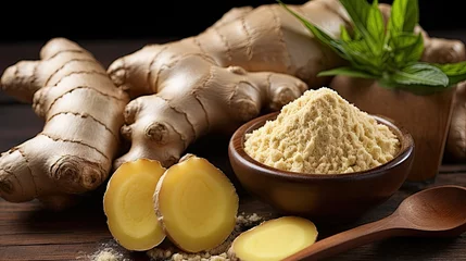 Tuinposter Ginger root spice © neirfy