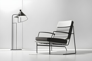 Simplicity in Form The Elegant Chair Line Drawing - Generative AI Edition



