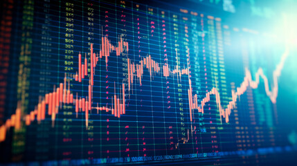 stock market graphs background